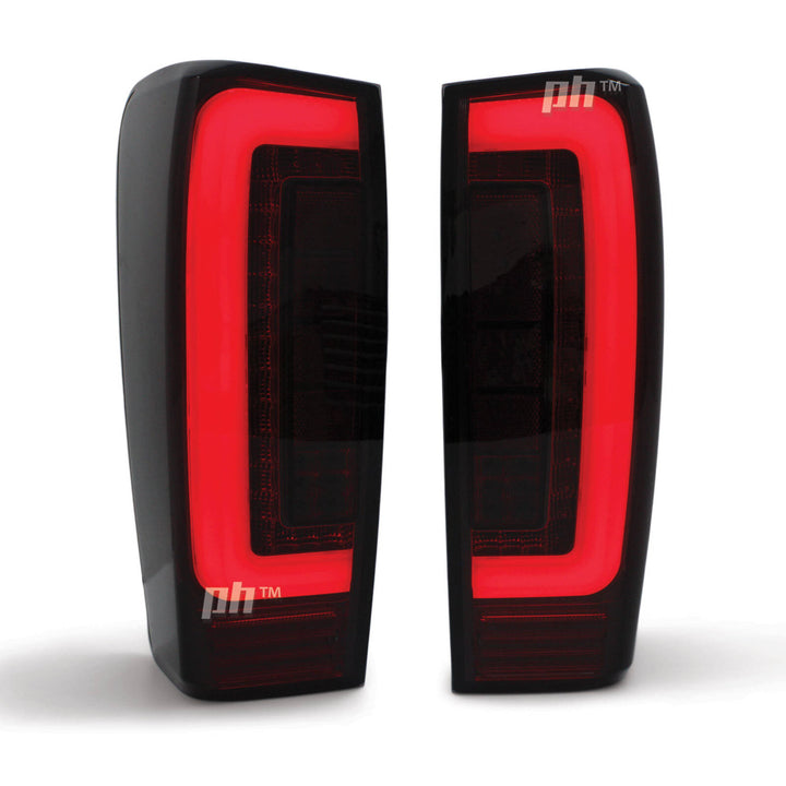 Upgrade Tail Lights PAIR Black Smoked LED Fits Isuzu DMAX 2012 - 2020