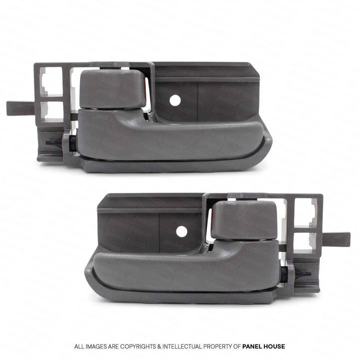 Door Handle Grey Inner PAIR Fits Toyota Hilux N70 2005 - 2015