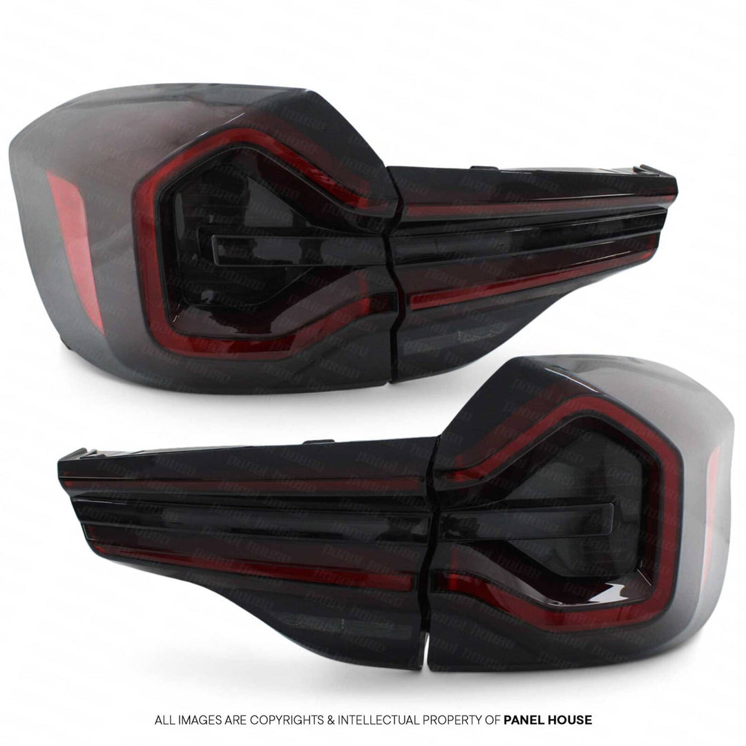 Tail Lights Black Smoked LED Sequential PAIR fits BMW X3 X3M F97 G01 2017 - 2024