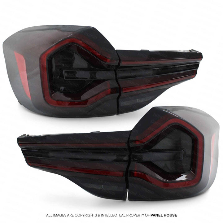 Tail Lights Black Smoked LED Sequential PAIR fits BMW X3 X3M F97 G01 2017 - 2024