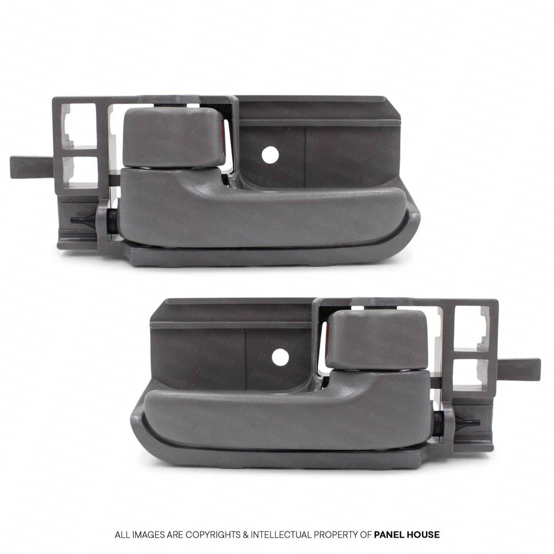 Door Handle Grey Inner PAIR Fits Toyota Hilux N70 2005 - 2015