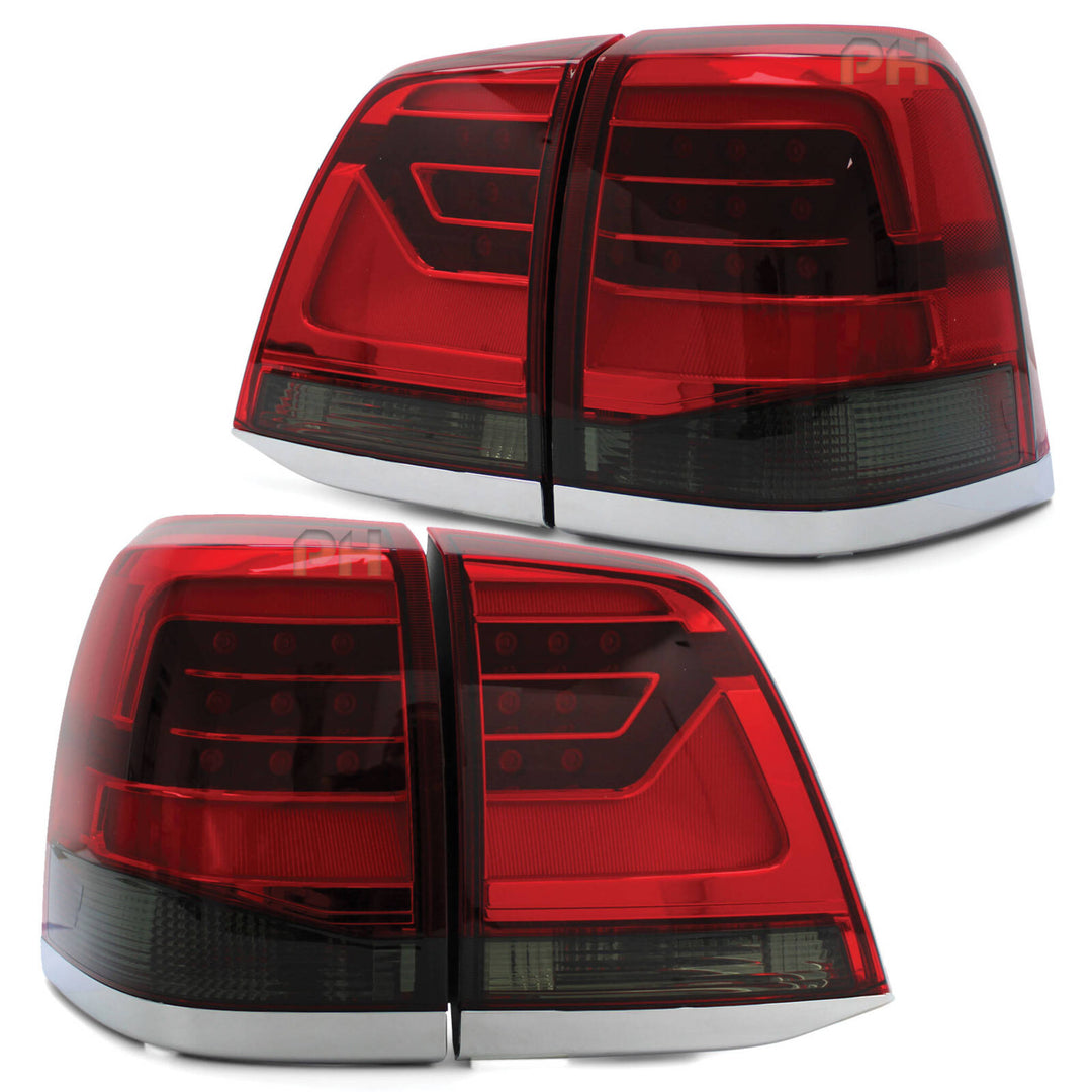 Upgrade Smoked Tail Lights LED SET Fits Toyota Landcruiser 200 Series 07 - 15