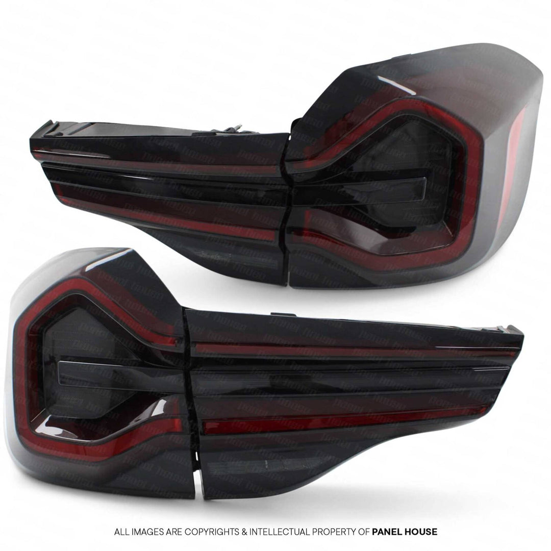 Tail Lights Black Smoked LED Sequential PAIR fits BMW X3 X3M F97 G01 2017 - 2024