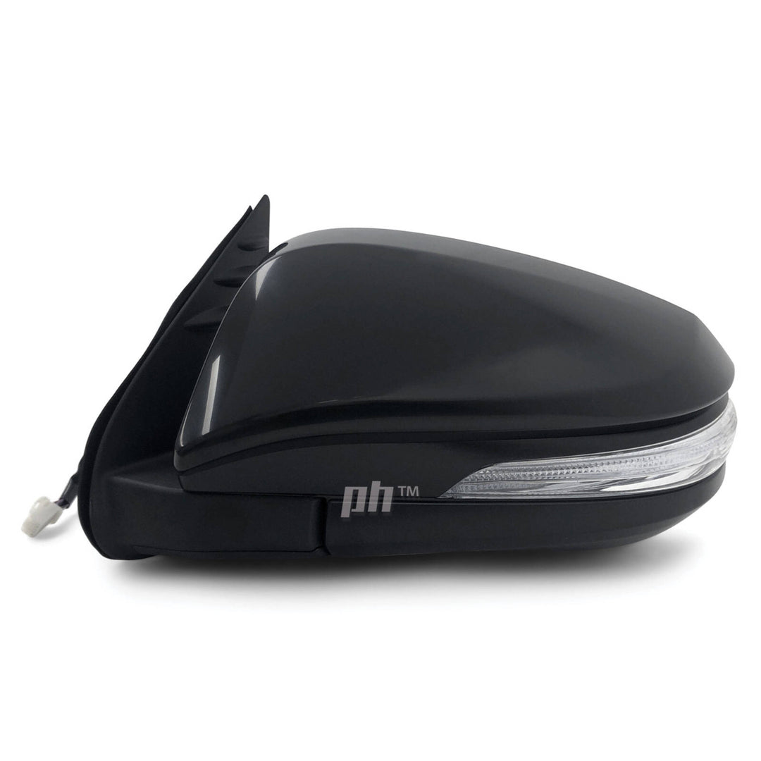 Door Mirrors PAIR Black Electric Auto Fold Fits Toyota Hilux N80 15 - 21 SR5