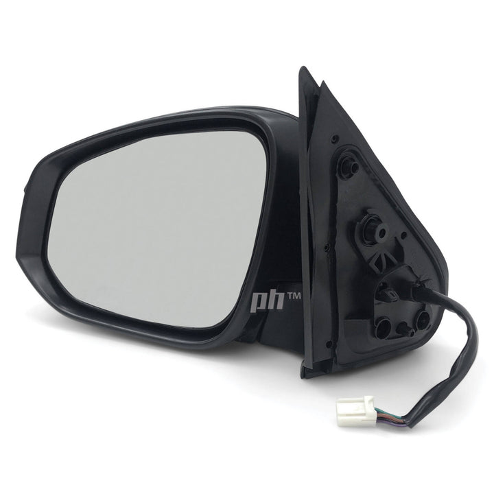 Door Mirrors PAIR Black Electric Auto Fold Fits Toyota Hilux N80 15 - 21 SR5