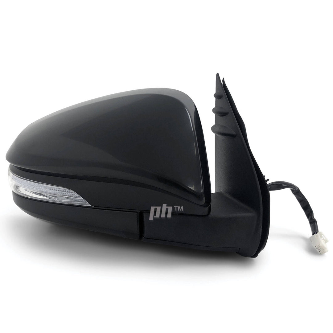 Door Mirrors PAIR Black Electric Auto Fold Fits Toyota Hilux N80 15 - 21 SR5