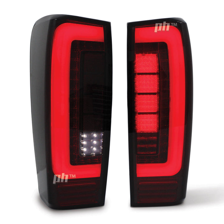 Upgrade Tail Lights PAIR Black Smoked LED Fits Isuzu DMAX 2012 - 2020