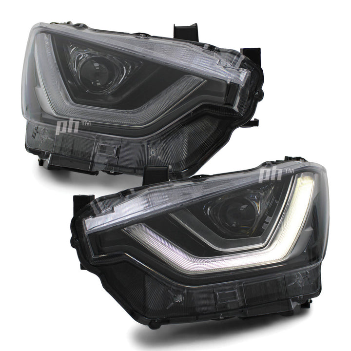 Headlights Sequential Black Projector LED DRL PAIR Fits Isuzu DMAX 2020 - 2023
