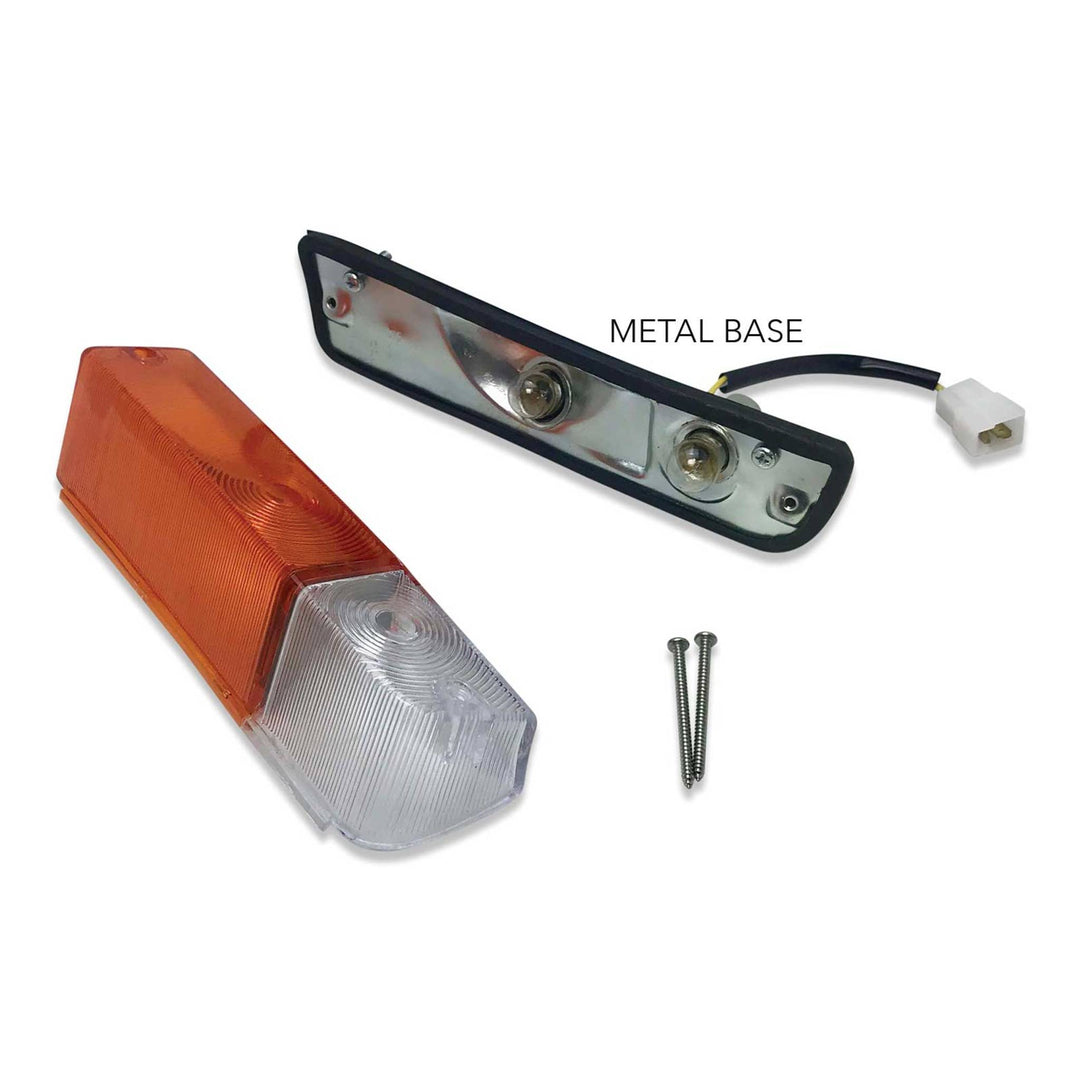 Front Apron Indicator Park Lights PAIR fits Nissan Datsun 1200 1978 - 1985