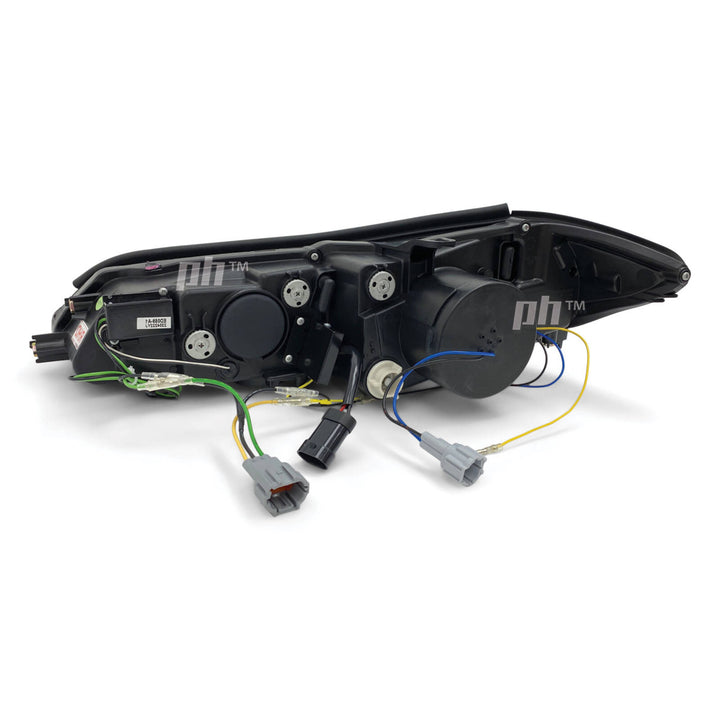 Black Projector Headlights Sequential PAIR DRL Style Fits Nissan Silvia S15