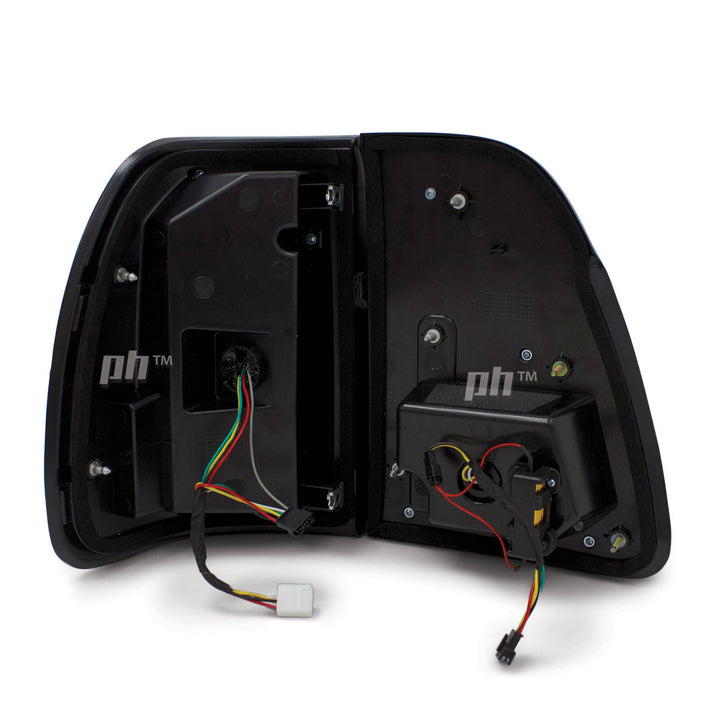 Upgrade BLACK Tail Lights Full LED SET fits Toyota Landcruiser 100 Series 1998 - 2007