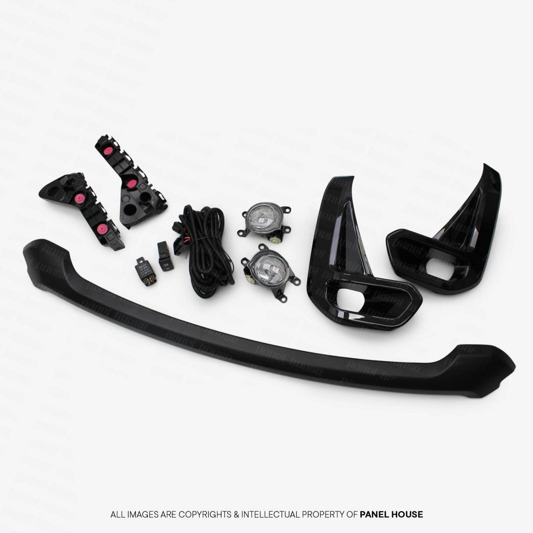 Black Edition Front Bumper Facelift Conversion Kit fits Toyota Hilux N80 2015 - 2020