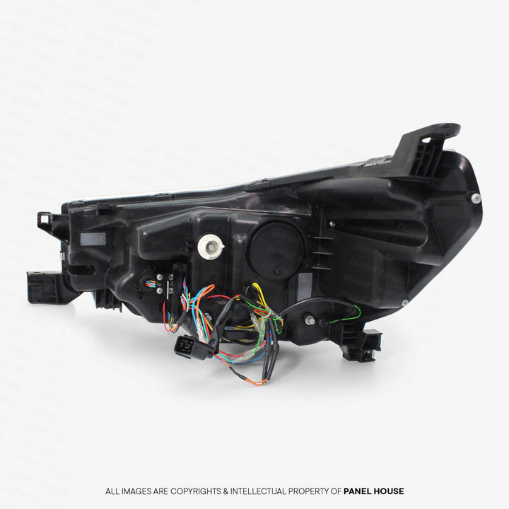 Black Headlights Full LED DRL Sequential fits Toyota Hilux N80 SR5 Facelift 2020 - 2024