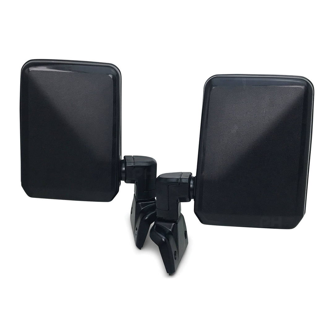 Mirror Black PAIR Fits Toyota LandCruiser 70 75 78 Series Ute New