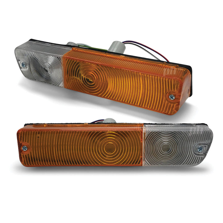 Front Apron Indicator Park Lights PAIR Fits Datsun 1200 Ute Sedan 1978 - 1985