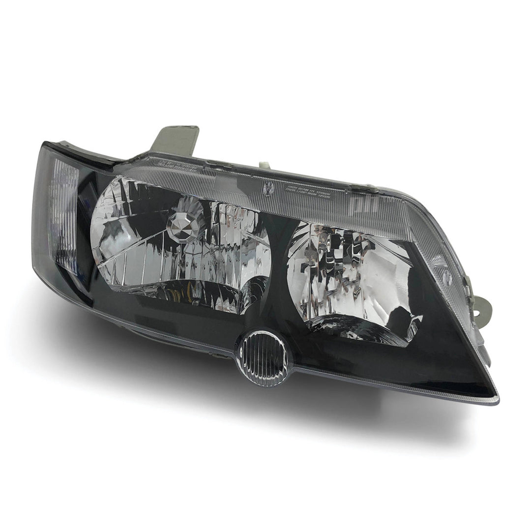 Headlights Black PAIR fits Holden Commodore VY SS SV6 SV8 2002 - 2004