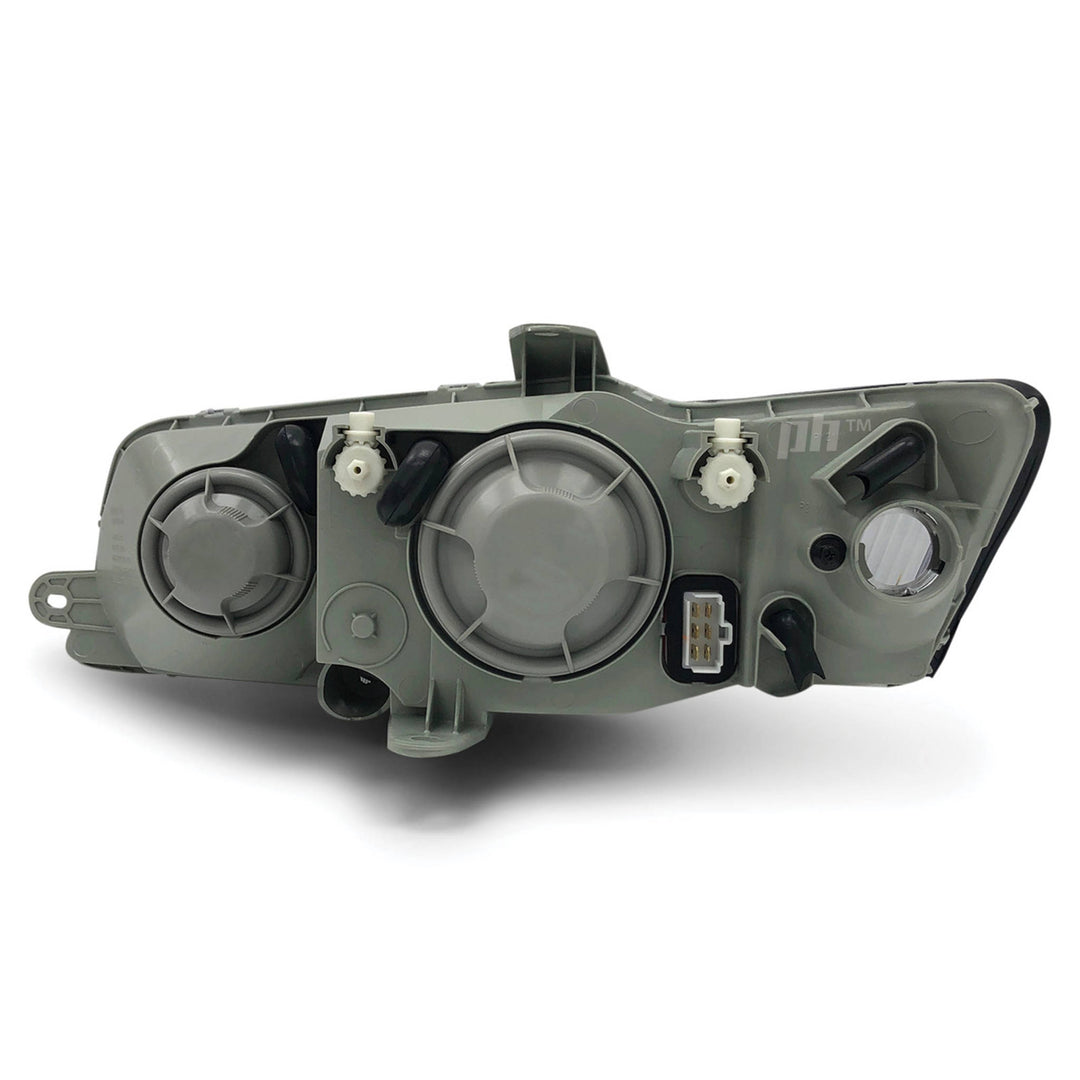 Headlights Black PAIR fits Holden Commodore VY SS SV6 SV8 2002 - 2004