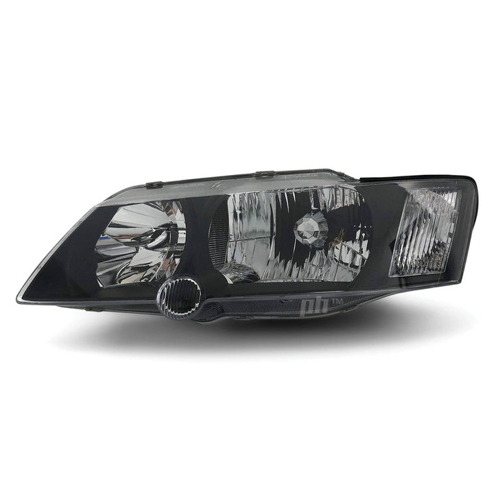 Headlights Black PAIR fits Holden Commodore VY SS SV6 SV8 2002 - 2004