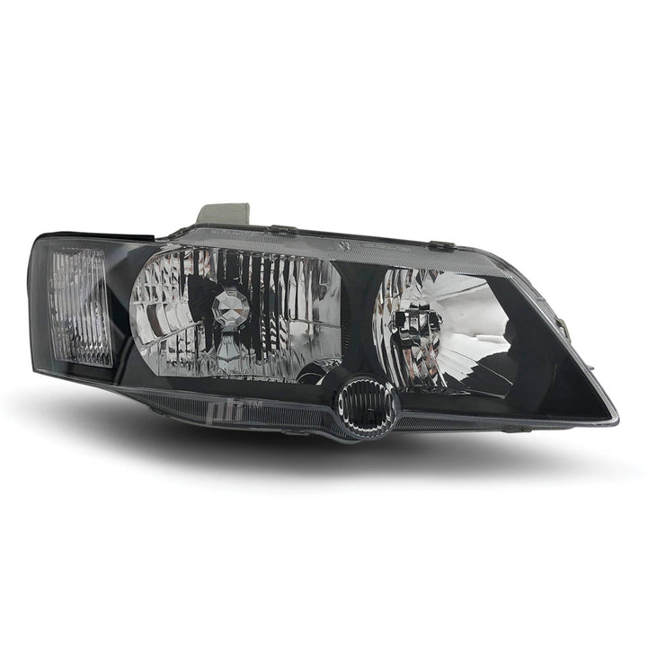 Headlights Black PAIR fits Holden Commodore VY SS SV6 SV8 2002 - 2004