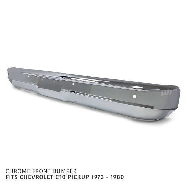 Front Bumper Chrome Fits Chevrolet C10 C20 C30 1973 - 1980 Chevy Pickup