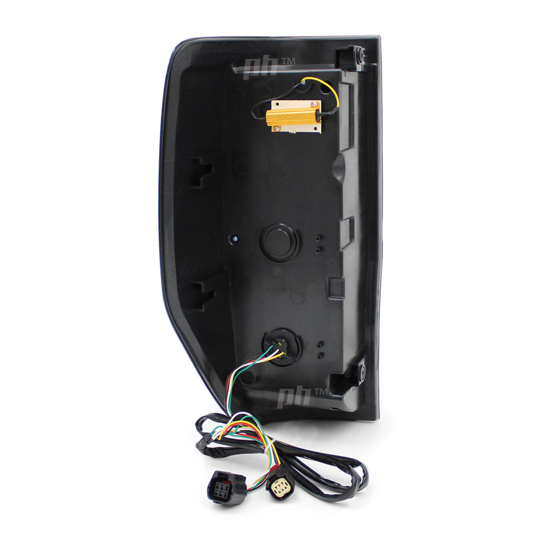 Black SMOKED LED Tail Lights Vogue Style PAIR fits Ford Ranger PX & Raptor 2011 - 2022