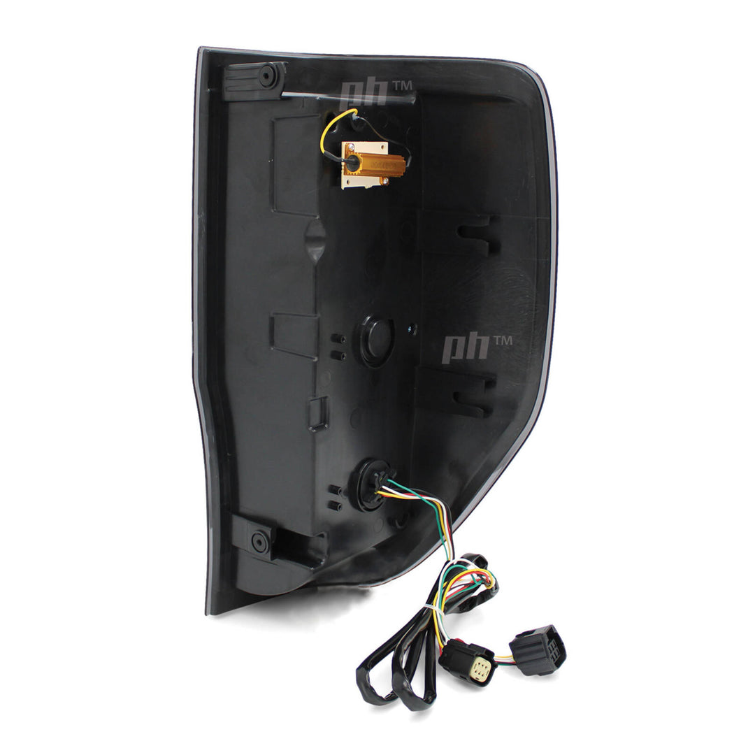 Black SMOKED LED Tail Lights Vogue Style PAIR fits Ford Ranger PX & Raptor 2011 - 2022