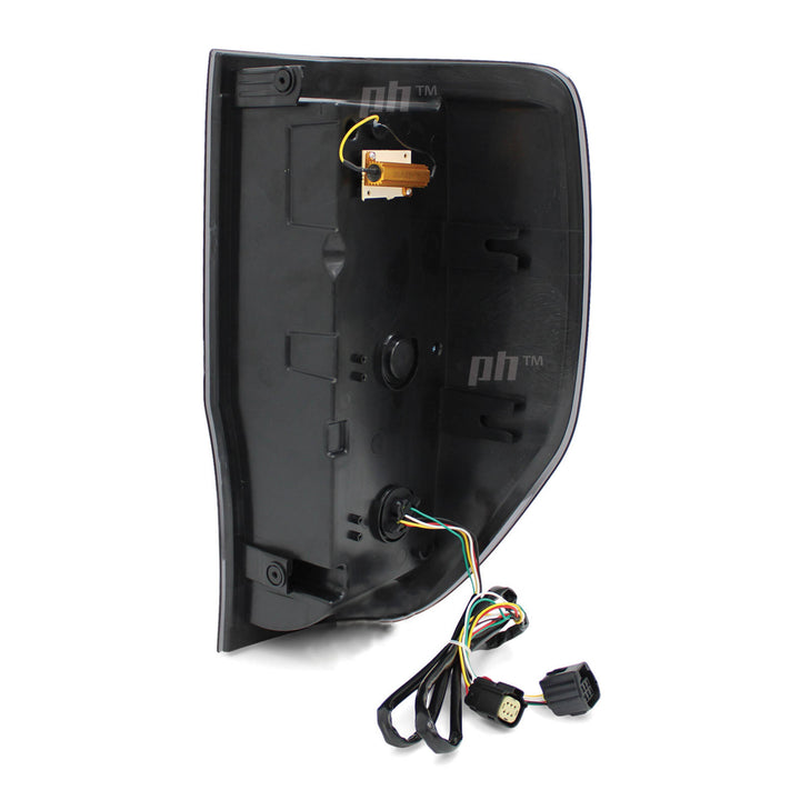 Black SMOKED LED Tail Lights Vogue Style PAIR fits Ford Ranger PX & Raptor 2011 - 2022