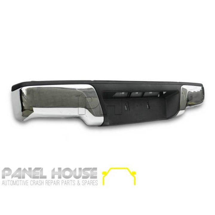 Rear Bumper Bar Chrome Fits Isuzu DMAX 2012 - 2020 Flat Top D-MAX