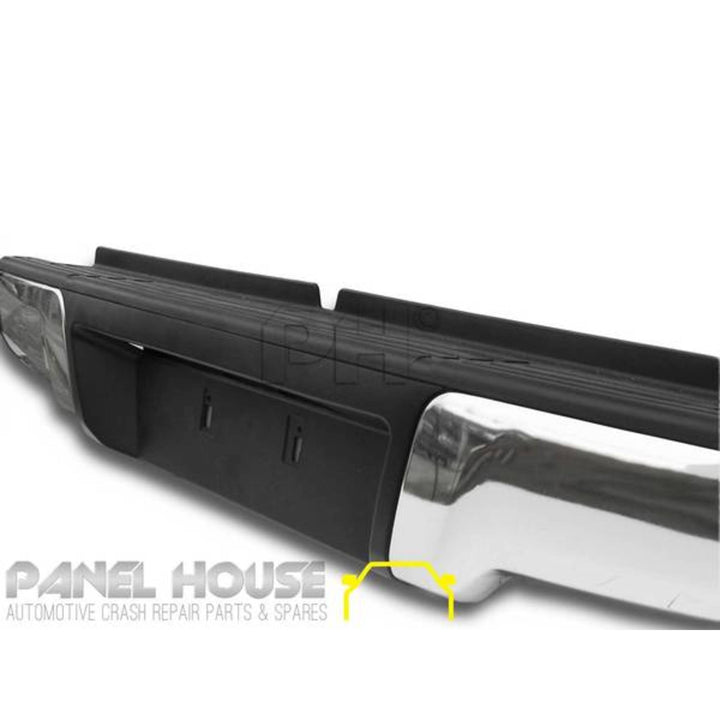 Rear Bumper Bar Chrome Fits Isuzu DMAX 2012 - 2020 Flat Top D-MAX