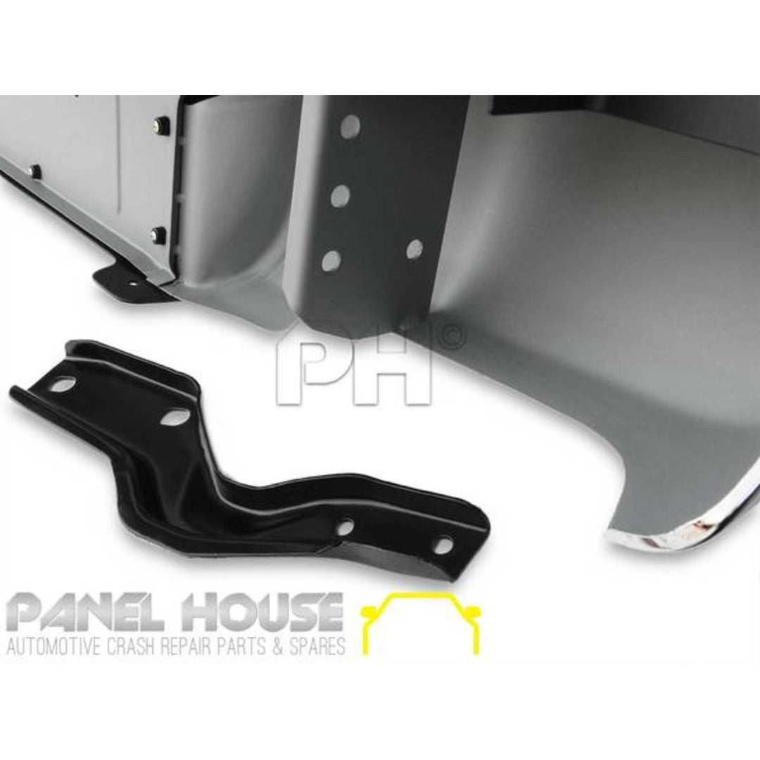 Rear Bumper Bar Chrome Fits Isuzu DMAX 2012 - 2020 Flat Top D-MAX