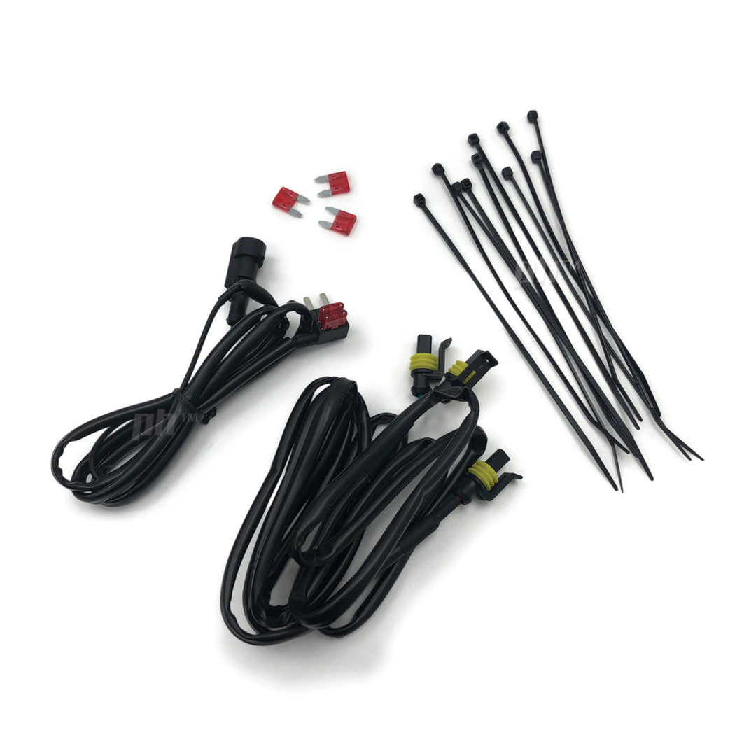 Black Projector Headlights PAIR DRL Sequential fits Mitsubishi CJ CF EVO 07-17