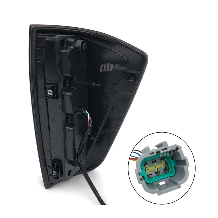 Tail Lights Black LED Upgrade PAIR fits Nissan Navara D23 NP300 15-20 SL ST ST-X