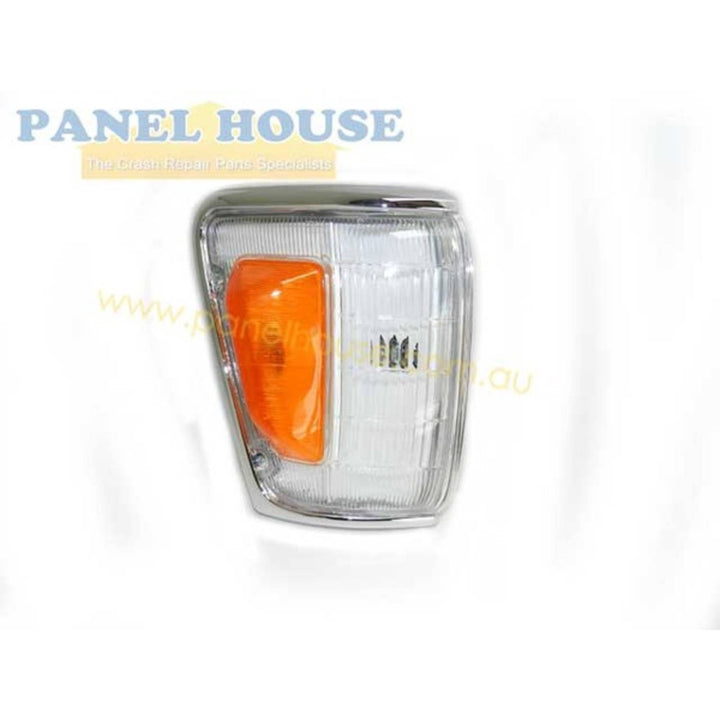 Corner Indicator Park Lights PAIR Chrome Fits Toyota Hilux 88-91 4WD