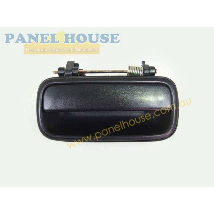 Door Handles PAIR Rear Outer Black Fits Toyota Hilux 88-97