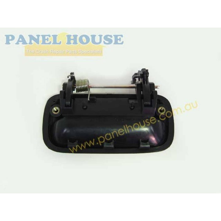 Door Handles PAIR Rear Outer Black Fits Toyota Hilux 88-97