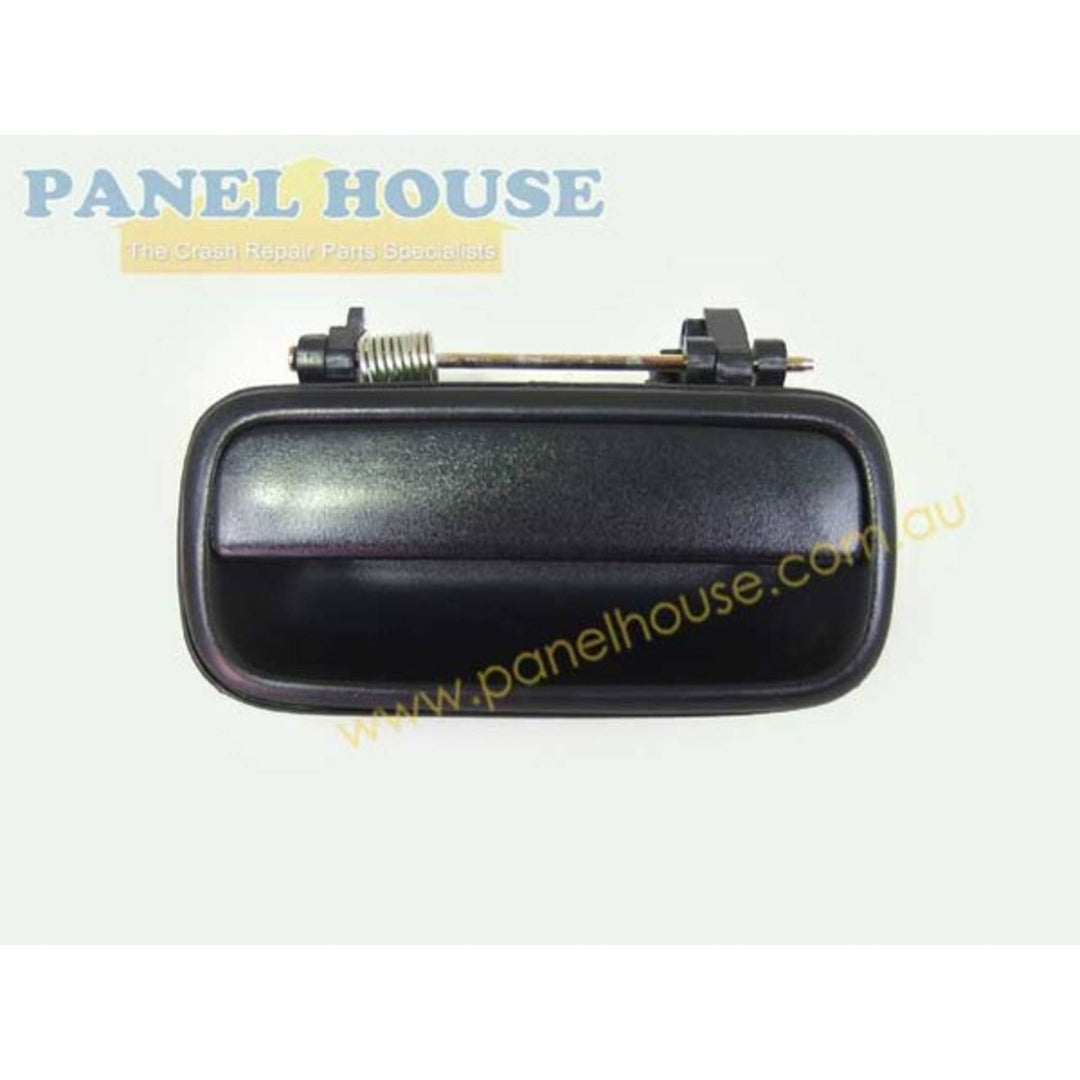 Door Handles PAIR Rear Outer Black Fits Toyota Hilux 88-97