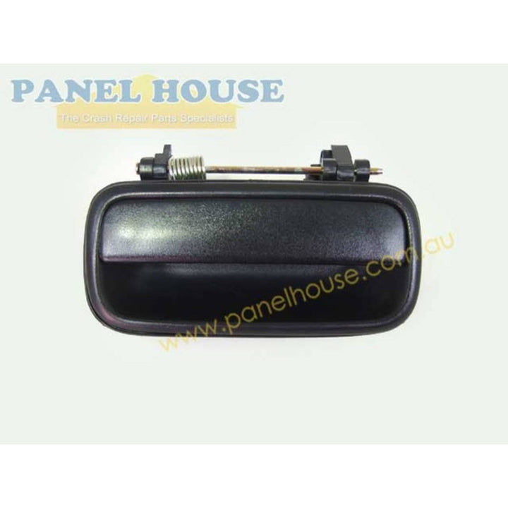 Door Handles PAIR Rear Outer Black Fits Toyota Hilux 88-97