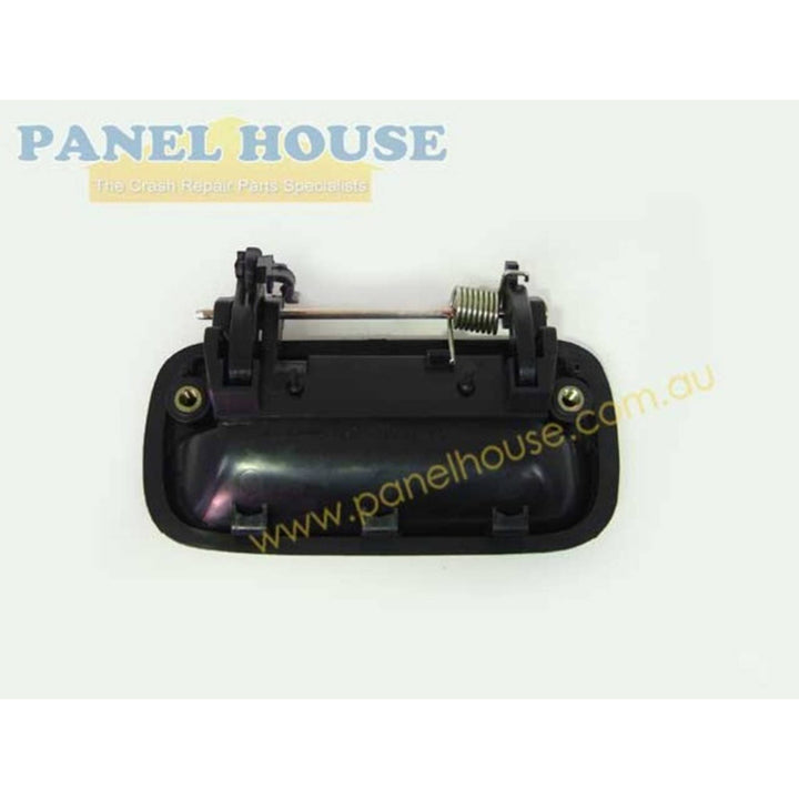 Door Handles PAIR Rear Outer Black Fits Toyota Hilux 88-97