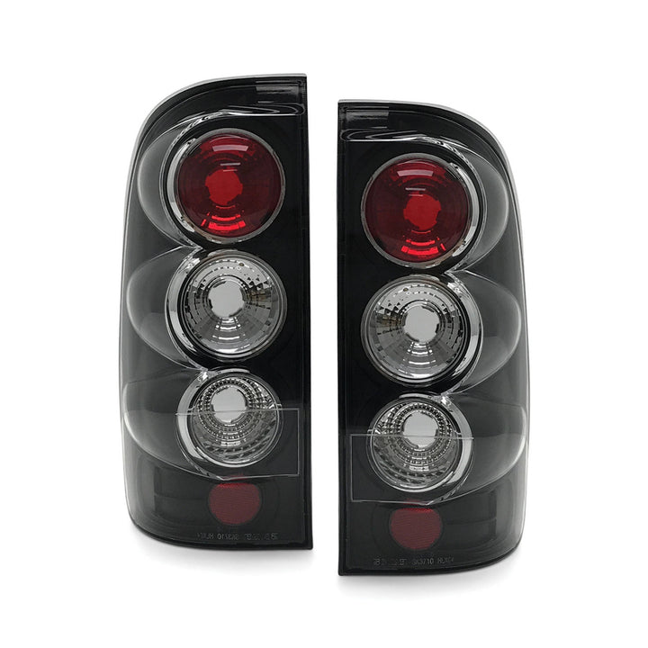 Upgrade Black Tail Lights PAIR Fits Toyota Hilux N70 SR5 2005 - 2015