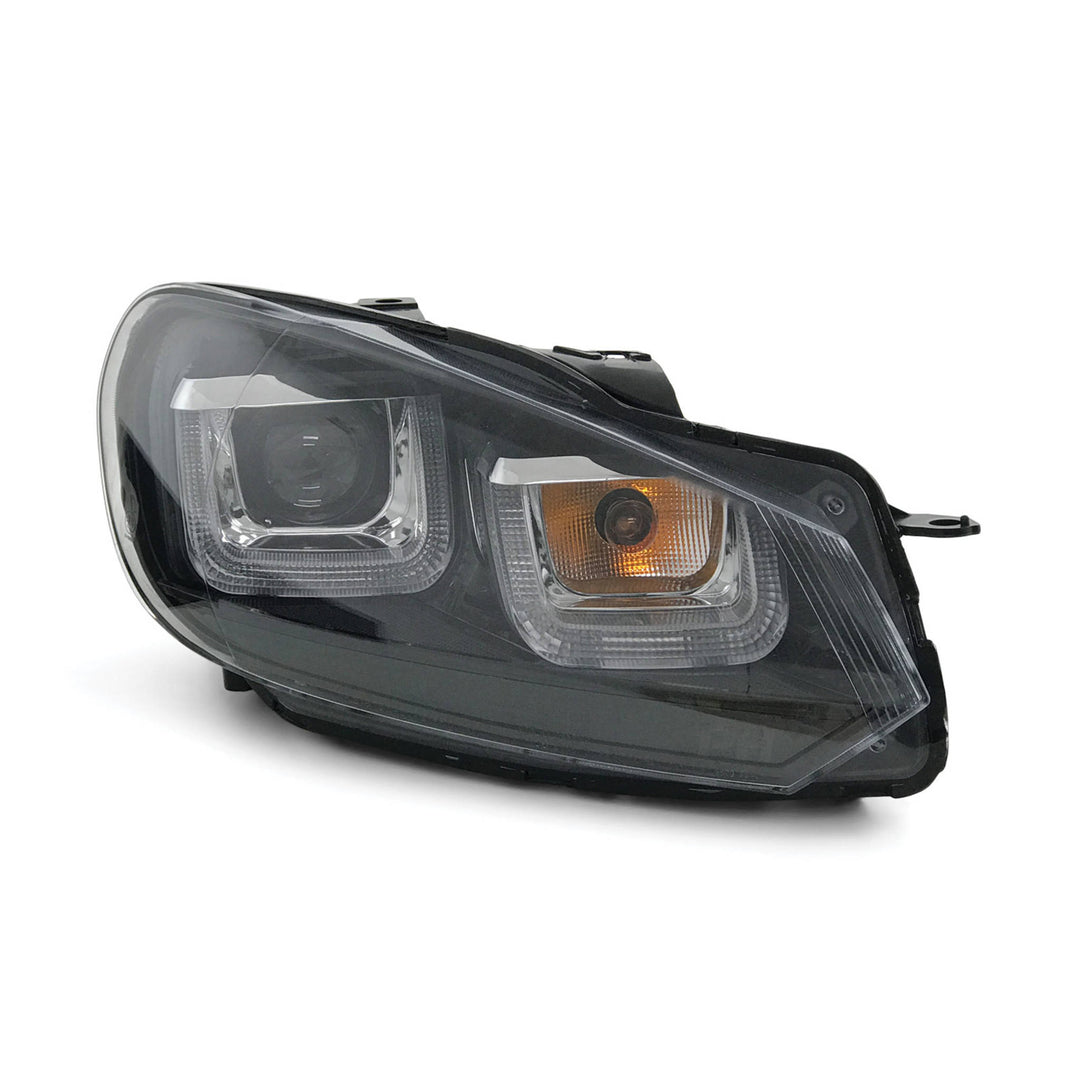 Headlights PAIR LED DRL U-Bar Style Upgrade fits Volkswagen VW Golf 6 09-13
