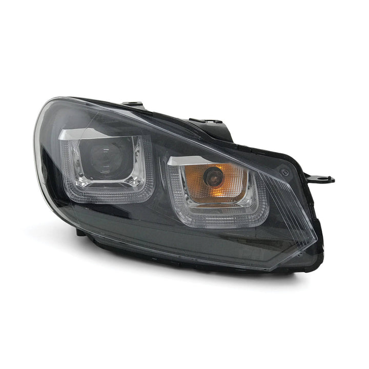 Headlights PAIR LED DRL U-Bar Style Upgrade fits Volkswagen VW Golf 6 09-13