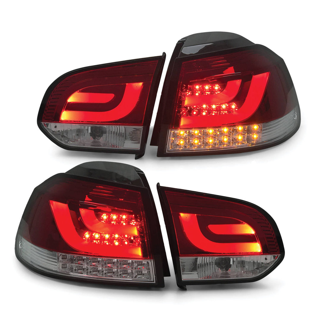 Tail Lights PAIR R Style LED Upgrade fits Volkswagen VW Golf MK 6 09-13