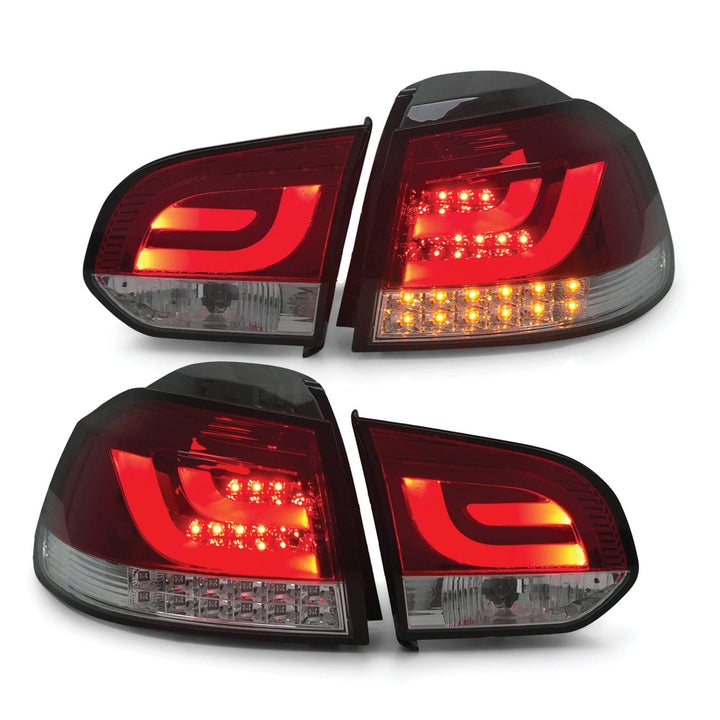 Tail Lights PAIR R Style LED Upgrade fits Volkswagen VW Golf MK 6 09-13