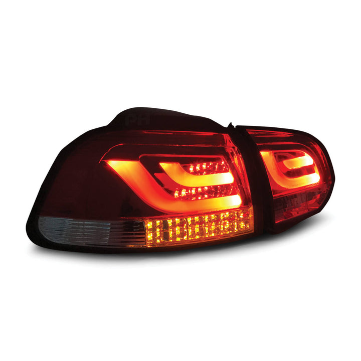Tail Lights PAIR R Style LED Upgrade fits Volkswagen VW Golf MK 6 09-13