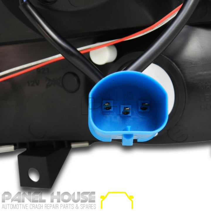 Headlights PAIR Black Halo Fits Ford F250 F350 SuperDuty 1999 - 2006