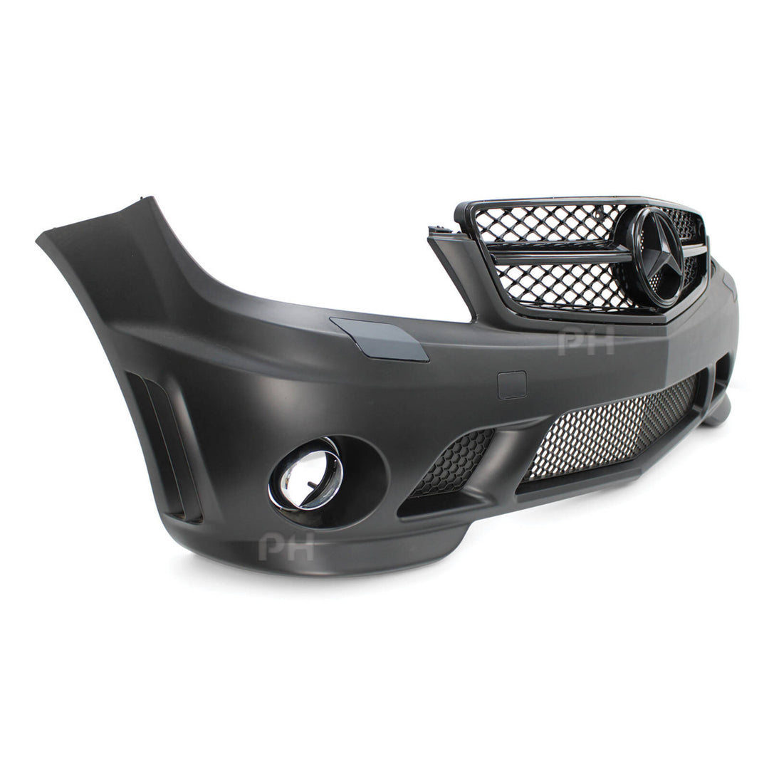 Front Bumper Bar Kit AMG C63 Style Fits Mercedes C-Class W204 2008 - 2011
