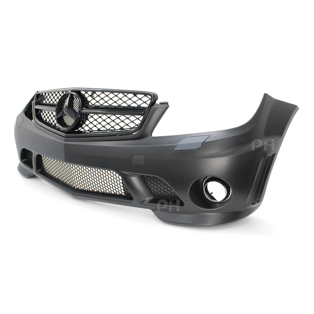 Front Bumper Bar Kit AMG C63 Style Fits Mercedes C-Class W204 2008 - 2011