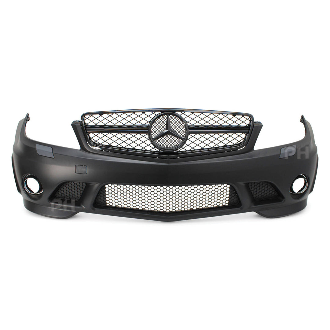 Front Bumper Bar Kit AMG C63 Style Fits Mercedes C-Class W204 2008 - 2011