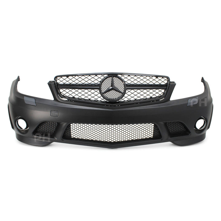 Front Bumper Bar Kit AMG C63 Style Fits Mercedes C-Class W204 2008 - 2011