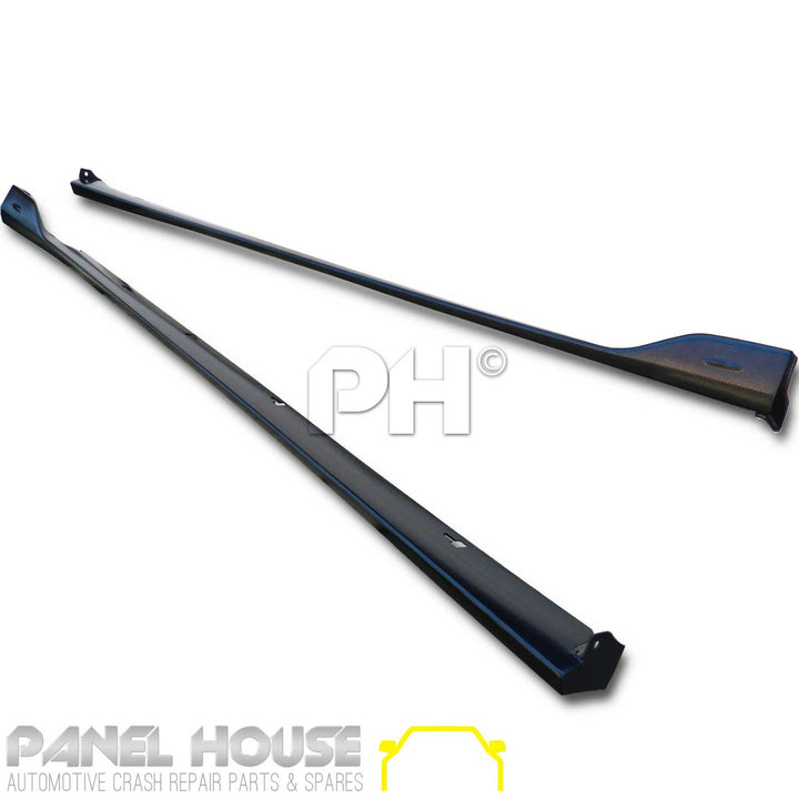 Front Bumper Lower Lip & Side Skirts CARBON Finish For Mazda 3 BM BN Hatch Sedan